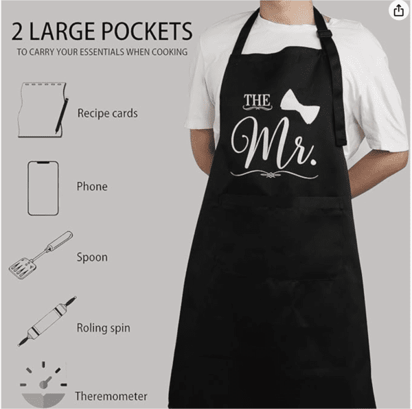 Mr & Mrs Apron Set - Image 4